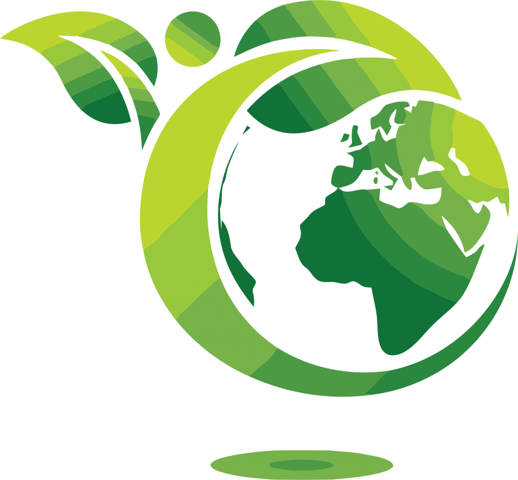 Logo Mundo ecológico — vector para corte CNC