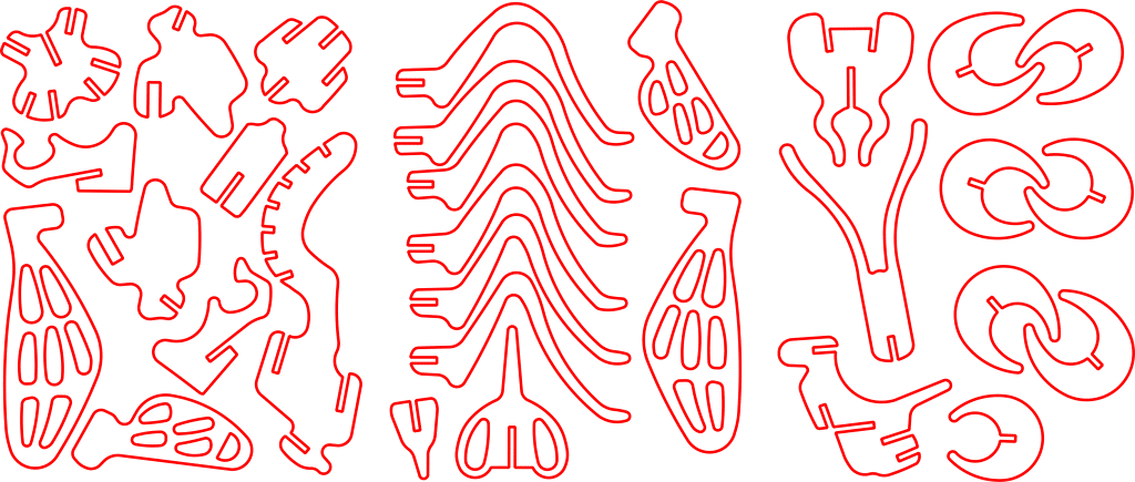 Abejas armables — vector para corte CNC