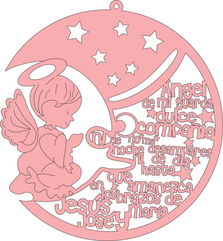 Esfera de angelita — vector para corte CNC
