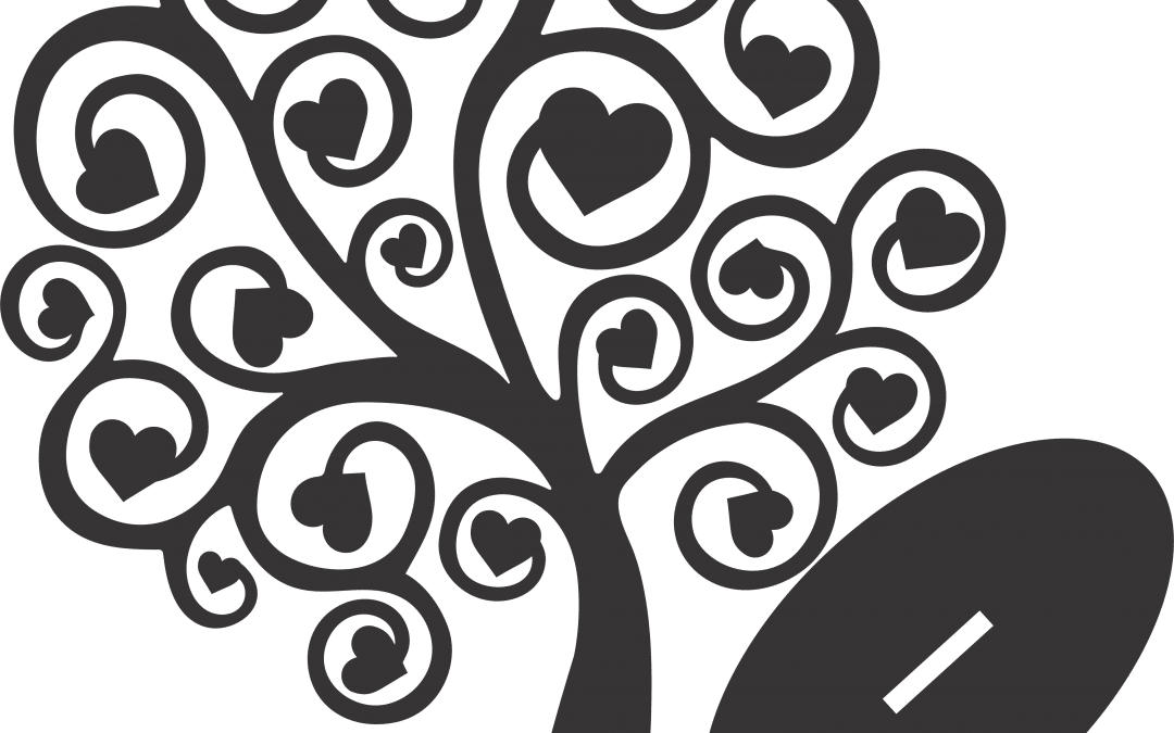 Árbol «Espirales y corazones»