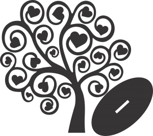 Árbol «Espirales y corazones»