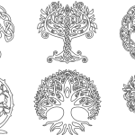 Diseños de árboles con raíces 14 - Vector descarganle para corte CNC y grabado laser gratis | Stanser