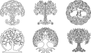 Diseños de árboles con raíces 14