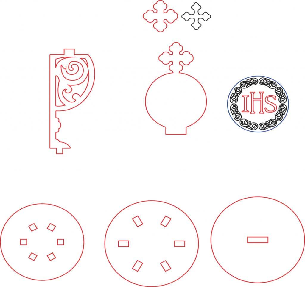 Cáliz 3D — vector para corte CNC