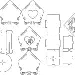 Casita con corazón - Vector descarganle para corte CNC y grabado laser gratis | Stanser