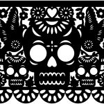 Papel picado "Calavera" - Vector descarganle para corte CNC y grabado laser gratis | Stanser