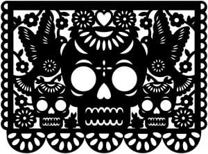 Papel picado «Calavera»