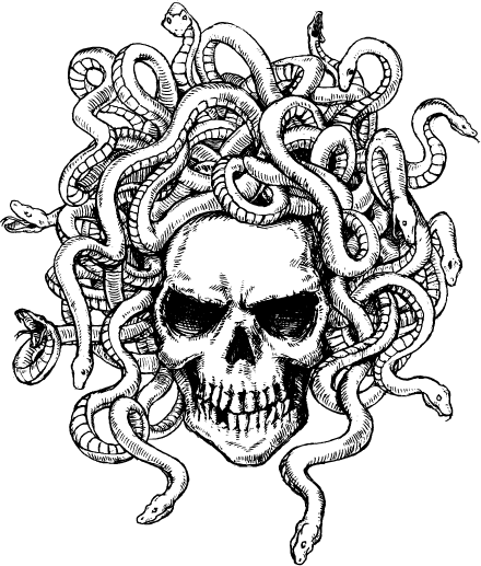 Calavera medusa