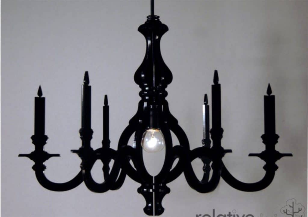Candelabro negro - Stanser