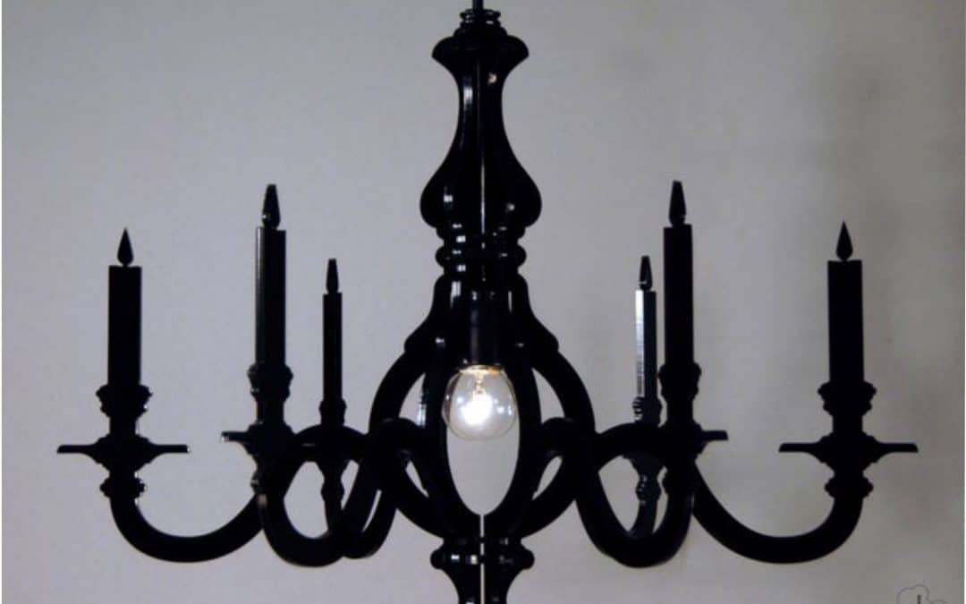 Candelabro negro