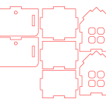 Casas pequeñas - Vector descarganle para corte CNC y grabado laser gratis | Stanser