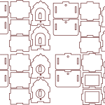 Casitas navideñas - Vector descarganle para corte CNC y grabado laser gratis | Stanser