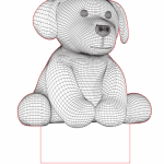 Lámpara "Perrito 3D" - Vector SVG DXF para Laser CO2 - Descargable gratis | Stanser