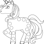 Unicornio portalápices - Vector descarganle para corte CNC y grabado laser gratis | Stanser