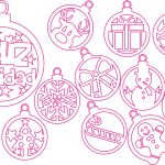 Esferas navideñas 3 - Vector descarganle para corte CNC y grabado laser gratis | Stanser
