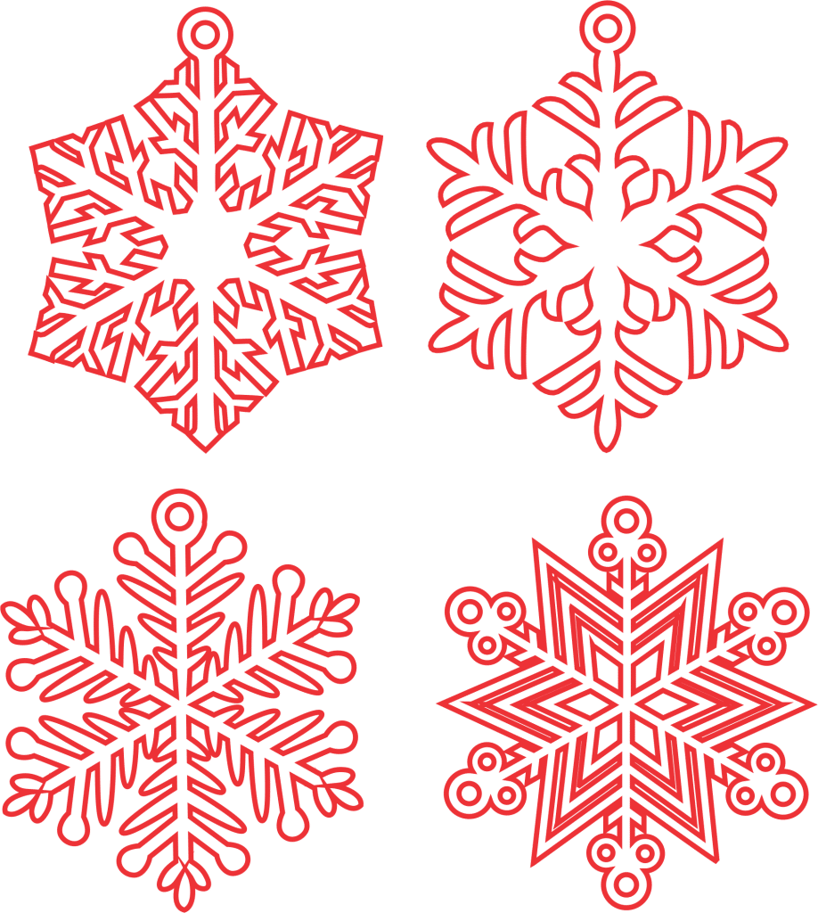 Galería de copos de nieve 6 — vector para corte CNC