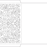 Sobre cuadrado con espirales - Vector descarganle para corte CNC y grabado laser gratis | Stanser