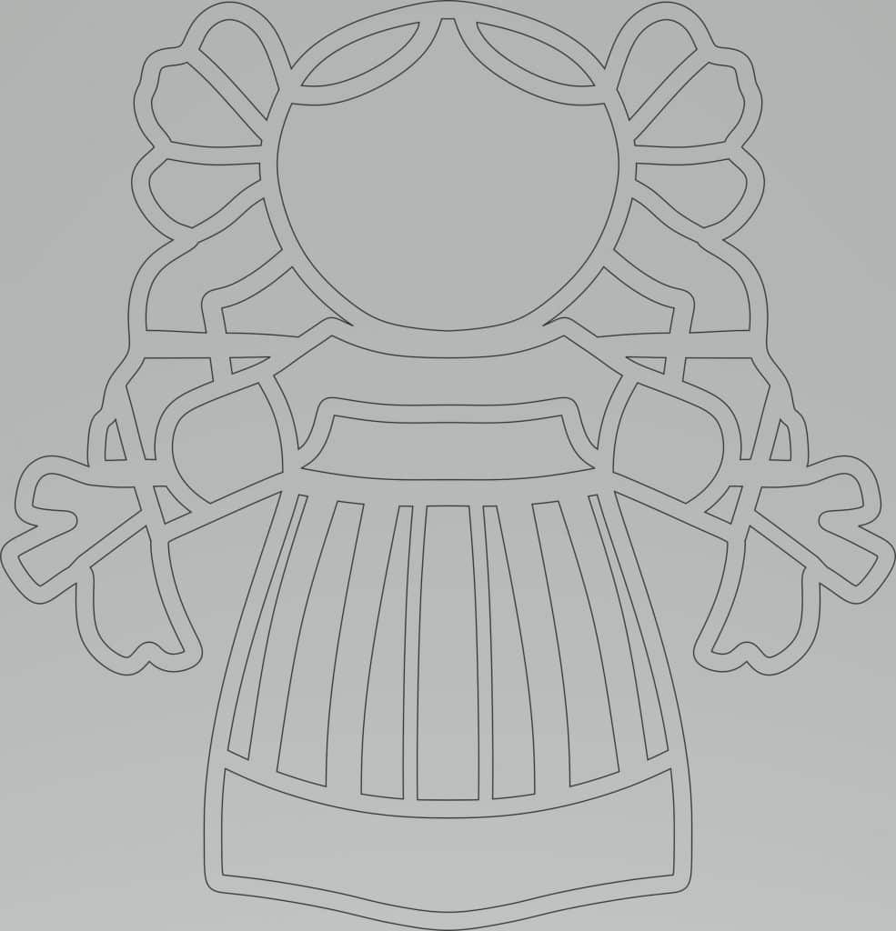 Mantequilla queretana — vector para corte CNC