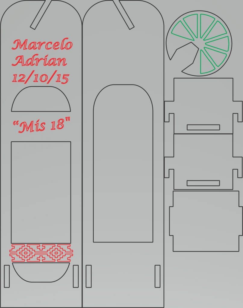 «Mis 18» — vector para corte CNC