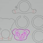 Portabotella "Cerdito" - Vector descarganle para corte CNC y grabado laser gratis | Stanser