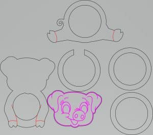 Portabotella «Cerdito»
