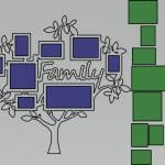 Árbol de fotos "Family" - Vector descarganle para corte CNC y grabado laser gratis | Stanser