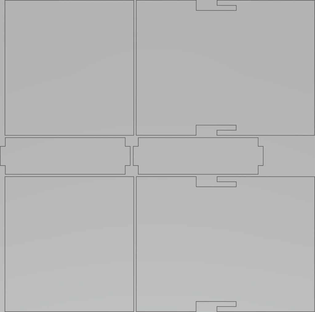 Caja simple — vector para corte CNC