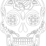 Calavera "Rosa" - Vector descarganle para corte CNC y grabado laser gratis | Stanser