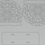 Servilletero floral - Vector descarganle para corte CNC y grabado laser gratis | Stanser