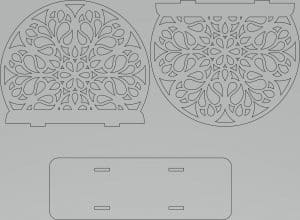 Servilletero floral