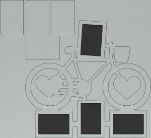 Bicicleta de corazones