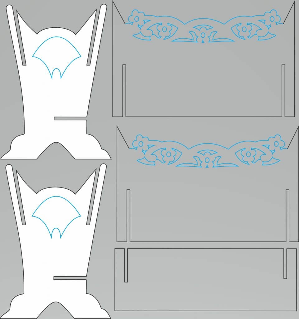 Cuna 2 — vector para corte CNC