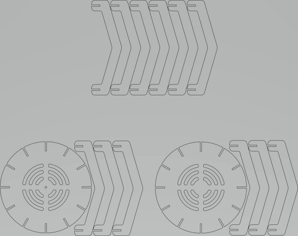Pantalla circular — vector para corte CNC