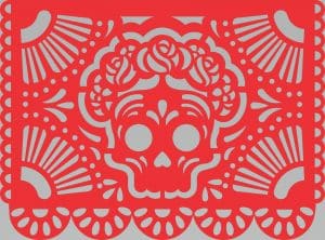 Catrina con flores