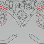 Mecanismo de bicicleta - Vector descarganle para corte CNC y grabado laser gratis | Stanser