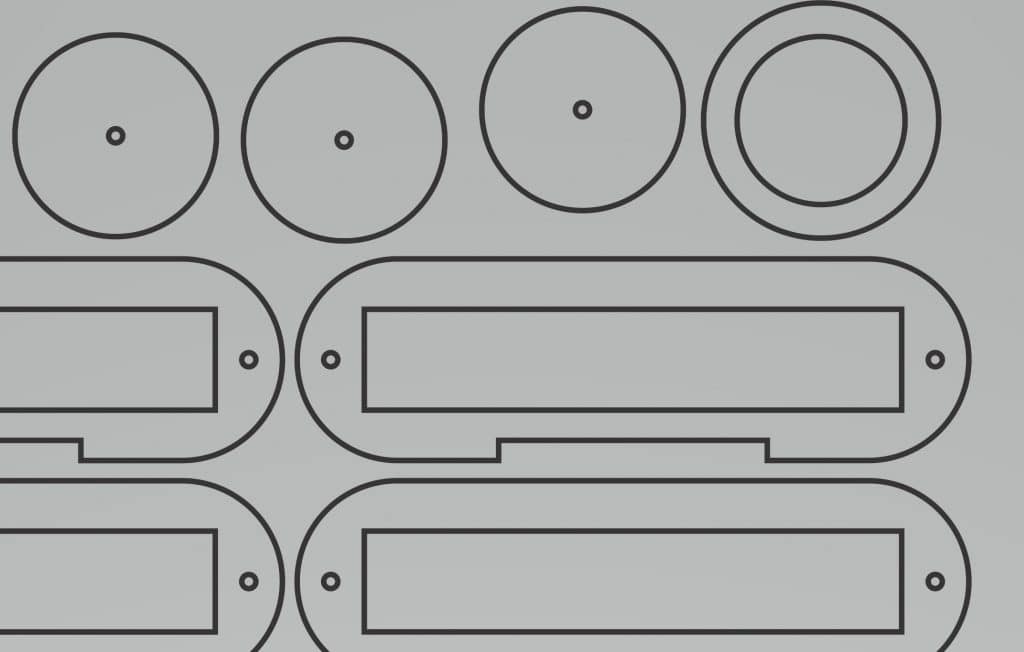 Caja ovalada — vector para corte CNC