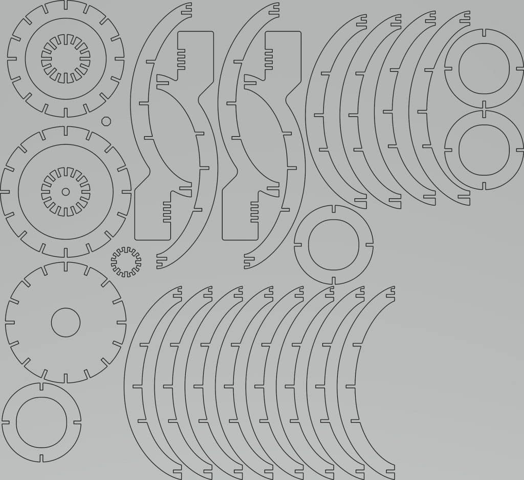 Lámpara esférica — vector para corte CNC
