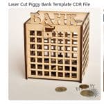Alcancía "Banco" - Vector SVG DXF para CNC Router y Laser CO2 - Descargable gratis | Stanser