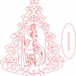 Árbol navideño calado - Vector descarganle para corte CNC y grabado laser gratis | Stanser