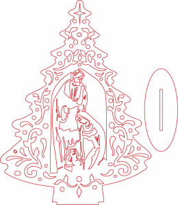 Árbol navideño calado