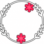 Corona Navideña "Copos" - Vector descarganle para corte CNC y grabado laser gratis | Stanser
