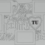 Portarretrato "Mi corazón" - Vector SVG DXF para Laser CO2 - Descargable gratis | Stanser
