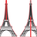 Torre Eiffel encastrada - Vector SVG DXF para CNC Router y Laser CO2 - Descargable gratis | Stanser