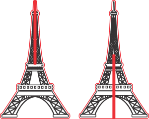 Torre Eiffel encastrada