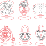 Decoraciones de amor - Vector descarganle para corte CNC y grabado laser gratis | Stanser
