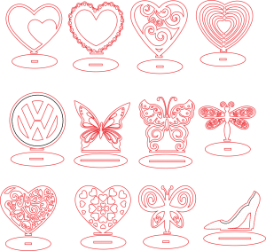 Corazones y mariposas