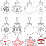 Colgantes navideños 2 - Vector descarganle para corte CNC y grabado laser gratis | Stanser