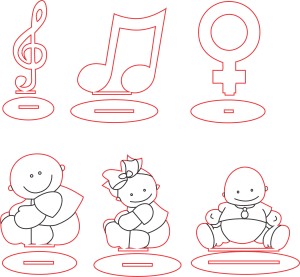 Bebés y notas musicales