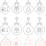 Colgantes navideños 3 - Vector descarganle para corte CNC y grabado laser gratis | Stanser