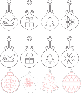 Colgantes navideños 3